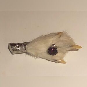 Vintage Celtic grouse foot brooch